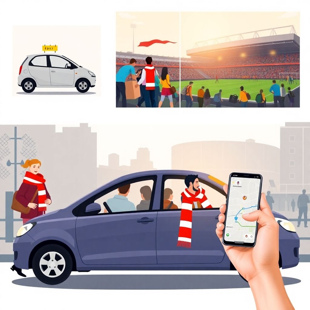 Единство в каршеринге: как совместные поездки на матчи помогают экономить