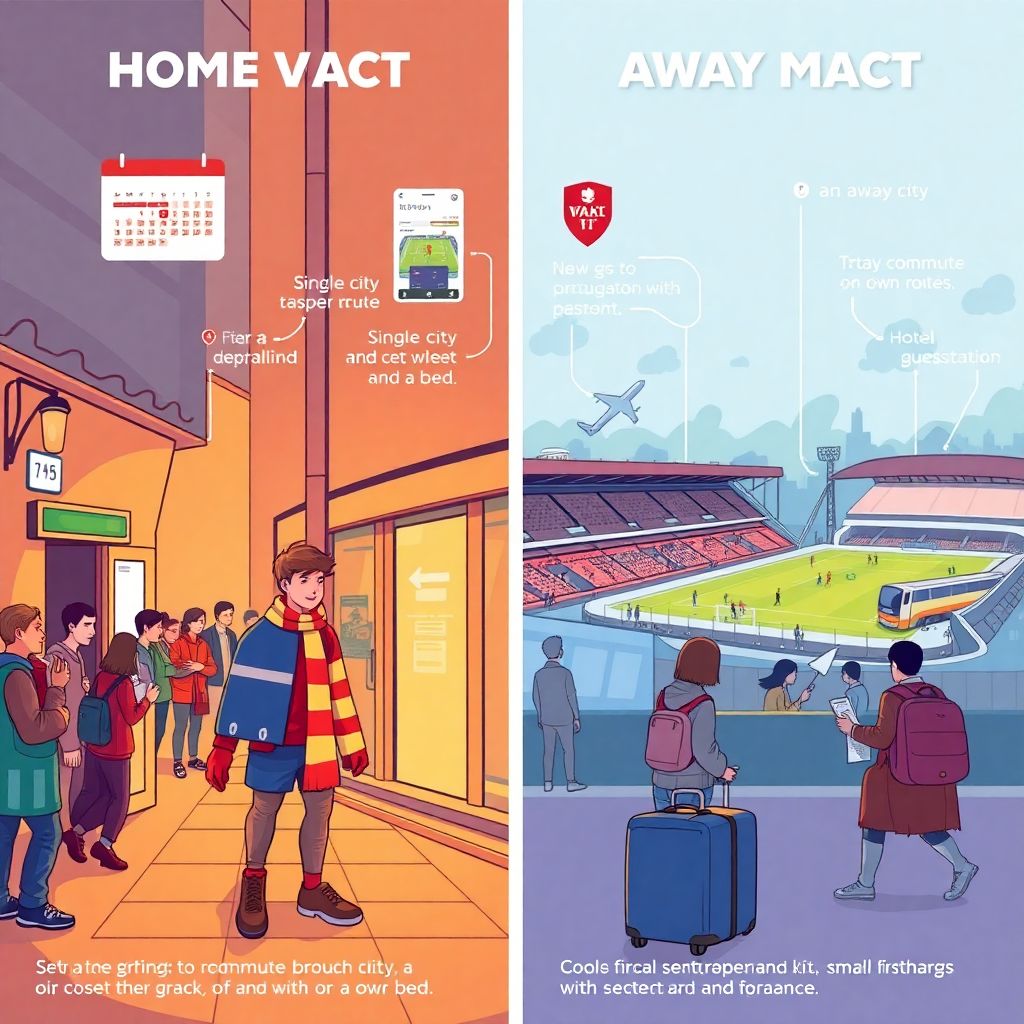 Выезды фанатов: отличия домашних и выездных поездок на футбольные матчи