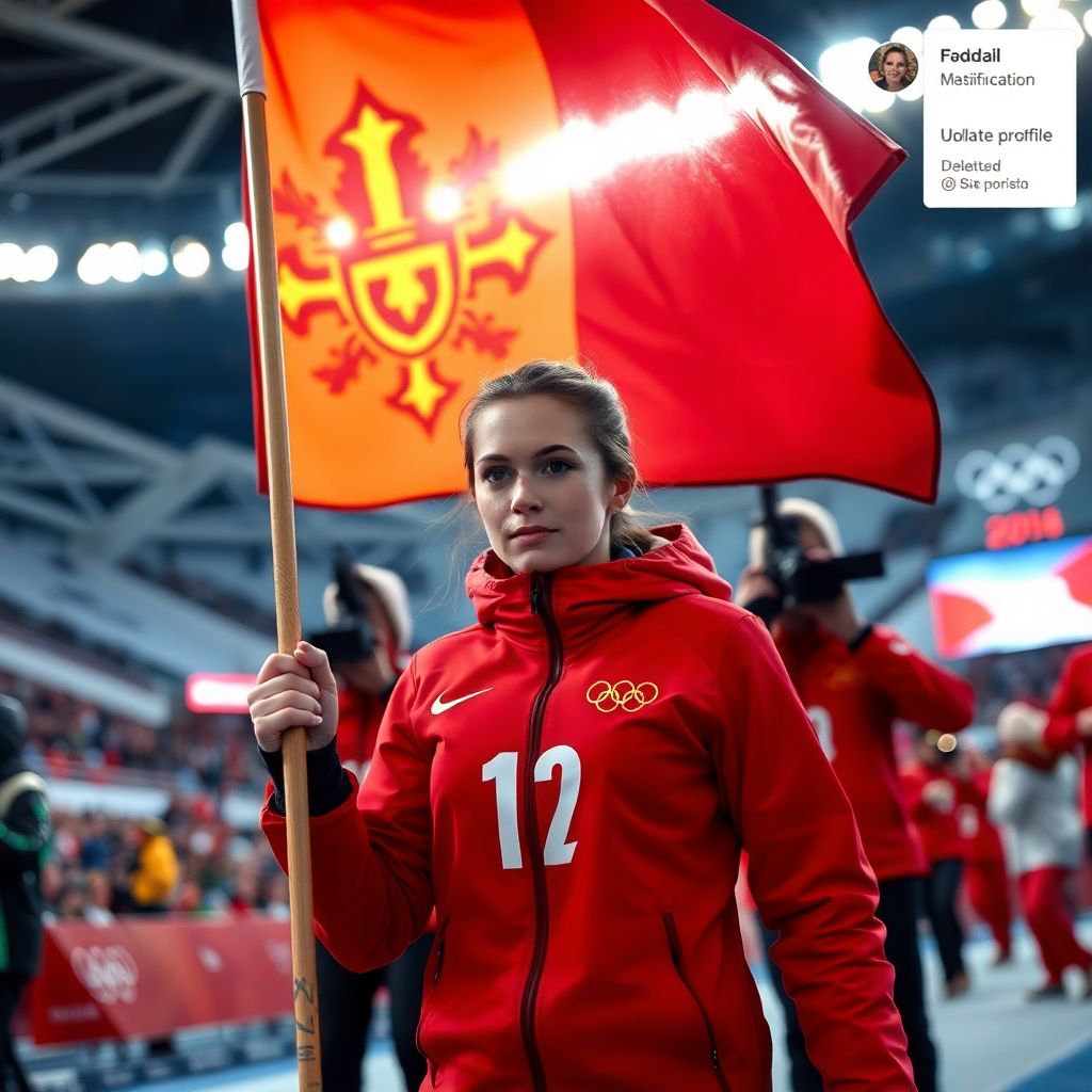 Знаменосец сборной Молдавии Елизавета Хлусович: скандал из‑за пророссийских соцсетей